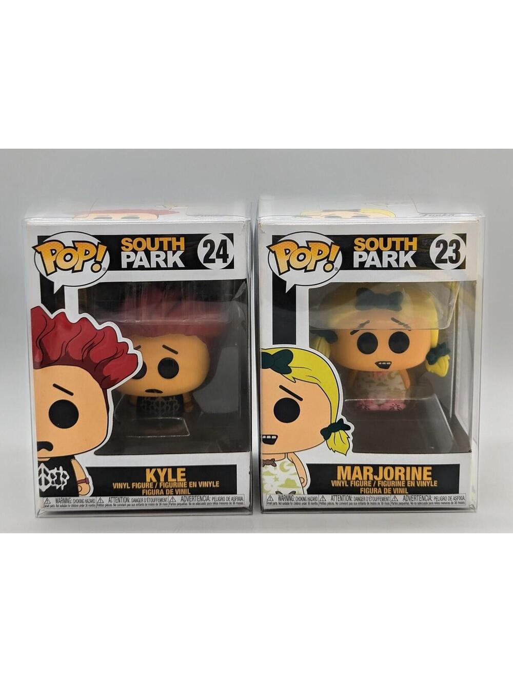 Funko Pop! South Park Butters as Marjorine #23 Kyle #24 Vinyl Figure + Protector